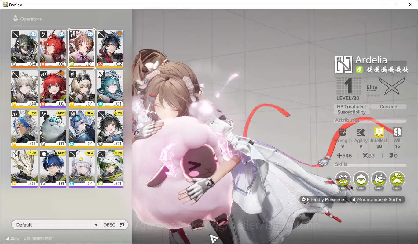 Arknights: Endfield Accounts Starter Lv2 | ASIA | Limited Laevantain, Ardelia | image 4