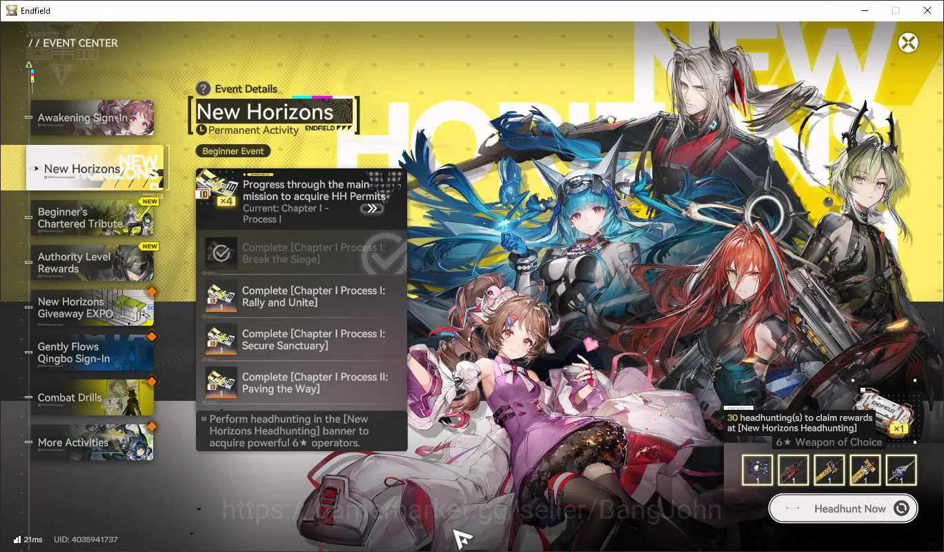 Arknights: Endfield Accounts Starter Lv2 | ASIA | Limited Laevantain, Ardelia | image 9