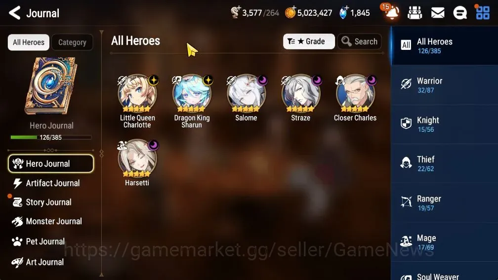 Epic Seven Accounts High-End GLOBAL UnVerif|NewEra| 6 ML (Harseti,Salome,Straze,etc)+Hecate,A Ludwig,AS Flan,etc|70K 1