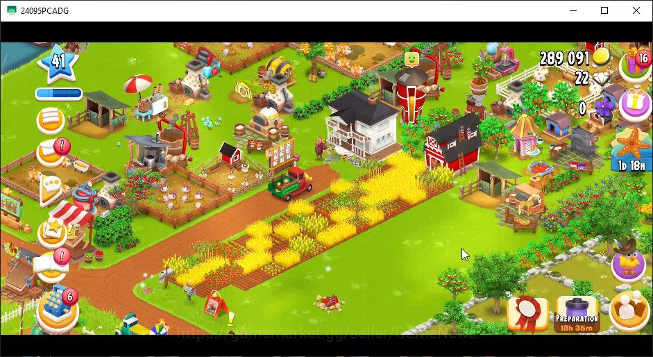 Hay Day Accounts Level 41 | Barn Storage 1050 + Silo Storage 600 | 289k Coins, 22 Diamonds |CN ON|Log Supercell ID|Take 3