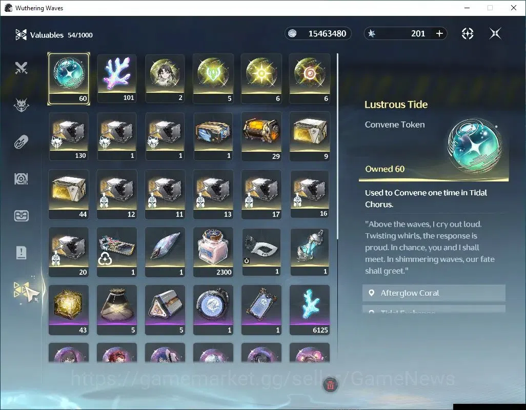 Wuthering Waves Accounts SEA|UL 47|1 Limited| Chisa R6 +Signature | DB Lvl image 10