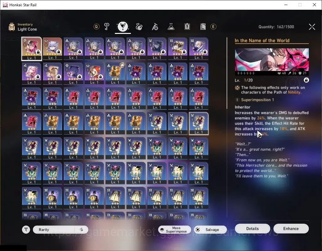 Honkai Star Rail Accounts Asia|TL 4|4 Limited|Silver Wolf Lv999,Sparkle,Perm image 5
