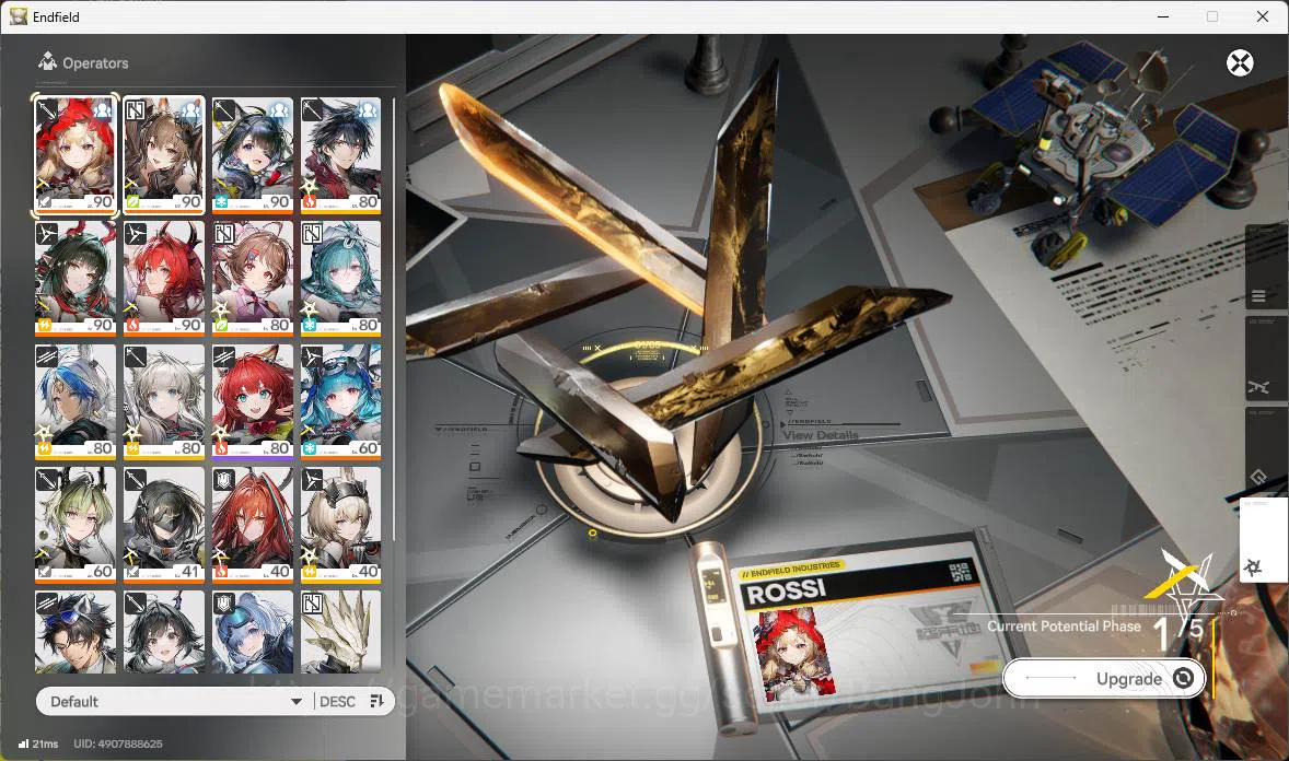 Arknights: Endfield Accounts ASIA|Lv 60|5Limit+5Sign|Zhuang Fangyi,Tangtang,P1( image 14