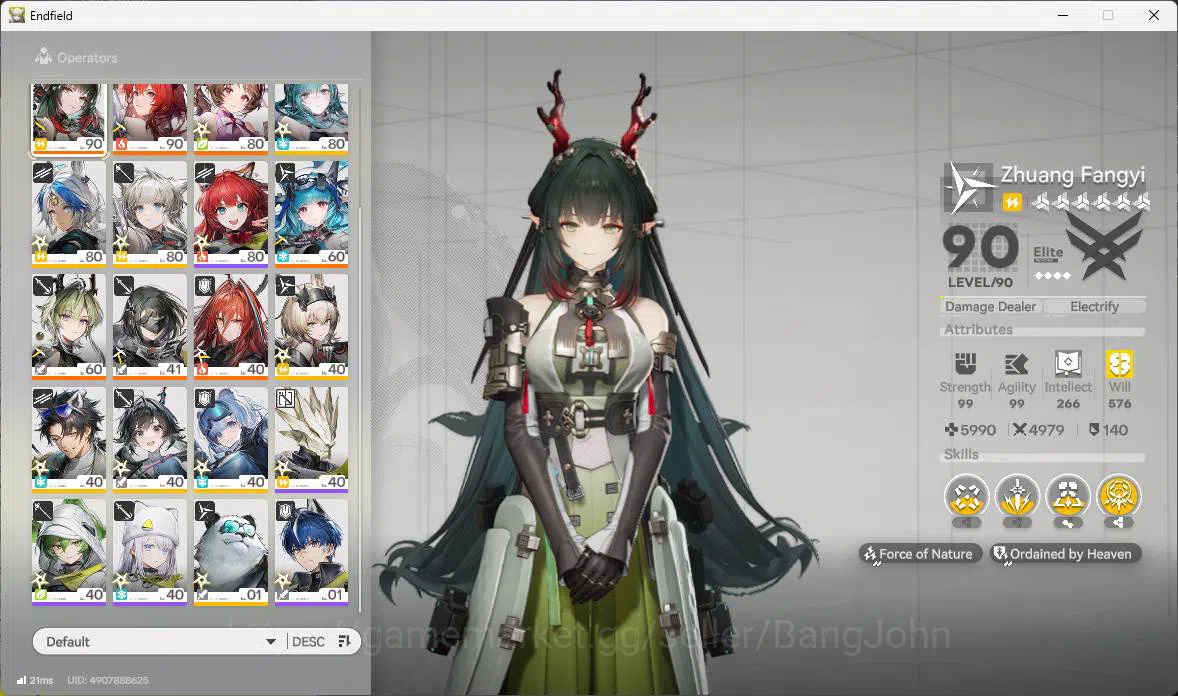 Arknights: Endfield Accounts ASIA|Lv 60|5Limit+5Sign|Zhuang Fangyi,Tangtang,P1( image 15