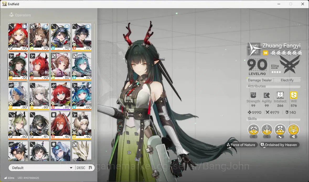 Arknights: Endfield Accounts ASIA|Lv 60|5Limit+5Sign|Zhuang Fangyi,Tangtang,P1( image 16