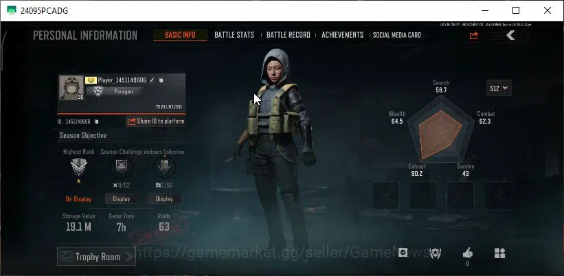 Arena Breakout Accounts MOBILE Lv30|SV 19M|CV 18M|AKS 74U QS, AK12 GM,Vect image 10