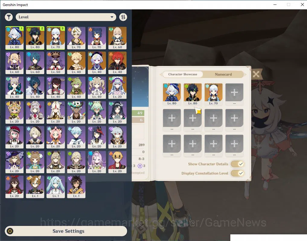 Genshin Impact Accounts Mid Game EU -Server | AR 49|3 Limited + 1(*5Weapon)| Kinich,Furina,Kamisato Ayaka |MC Male|Take 2