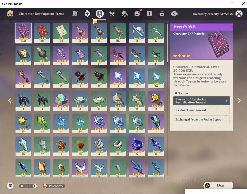 Genshin Impact Accounts Mid Game EU -Server | AR 49|3 Limited + 1(*5Weapon)| Kinich,Furina,Kamisato Ayaka |MC Male|Take 7