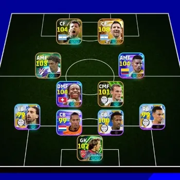 eFootball Accounts Others Android|PW3138|Lionel Messi BigT,James Rodriguez ShowT,Rul Costa Epic,Sergio Aguero Epic,David