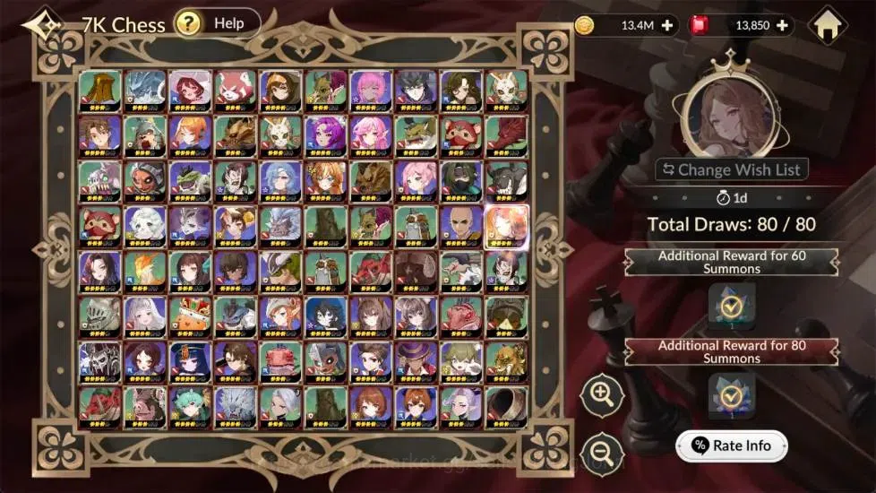 Seven Knights Re:Birth Accounts Global | 1 EX7 Melia | 10 TC6 Skuld, Ryan, Kyle, L image 16