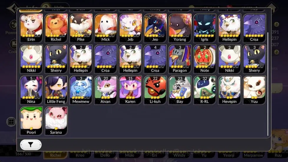 Seven Knights Re:Birth Accounts Global | 1 EX7 Melia | 10 TC6 Skuld, Ryan, Kyle, L image 17