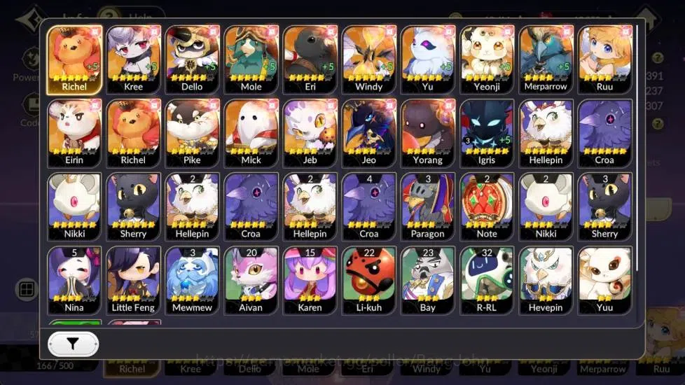 Seven Knights Re:Birth Accounts Global | 1 EX7 Melia | 10 TC6 Skuld, Ryan, Kyle, L image 18