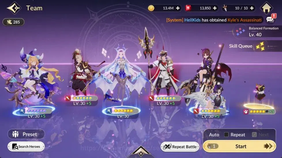 Seven Knights Re:Birth Accounts Global | 1 EX7 Melia | 10 TC6 Skuld, Ryan, Kyle, L image 2