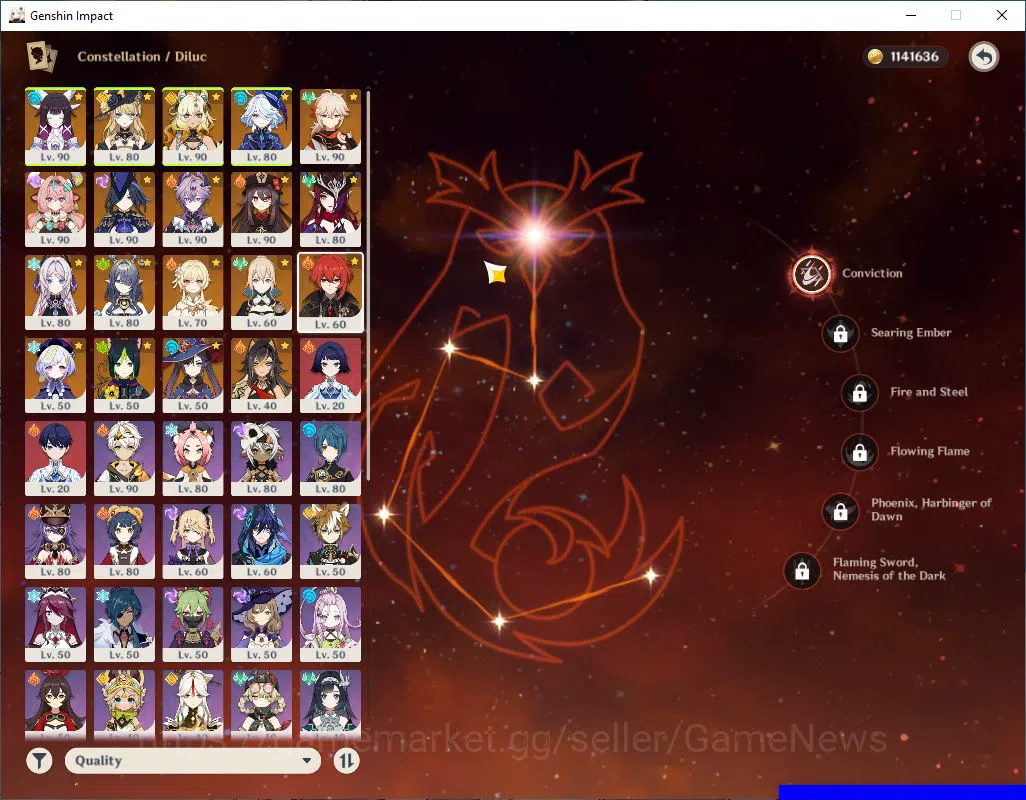 Genshin Impact Accounts Mid Game ASIA|AR 57|12 Limited +7(5*Weapon)|[KazuhaC2,HutaoC1,Varesa,]+Sign|3Skin|MC Female|Take 6