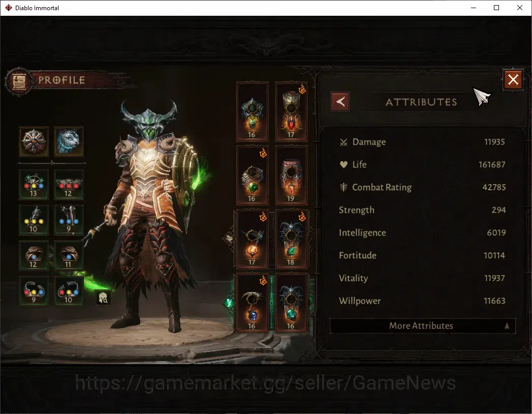 Diablo Immortal Accounts Europe-Sescheron|CS ON|Lv60(732)|Necromancer|42k C image 3