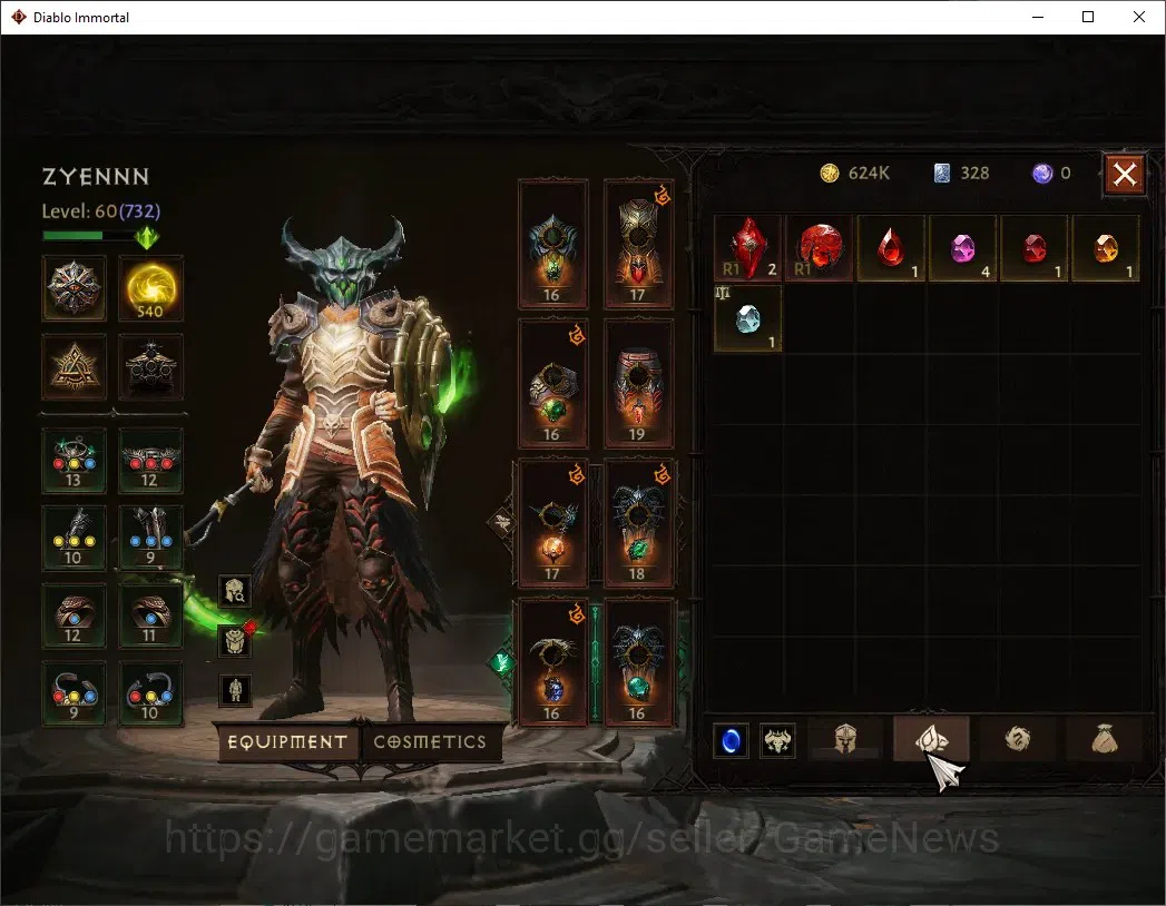 Diablo Immortal Accounts Europe-Sescheron|CS ON|Lv60(732)|Necromancer|42k C image 6