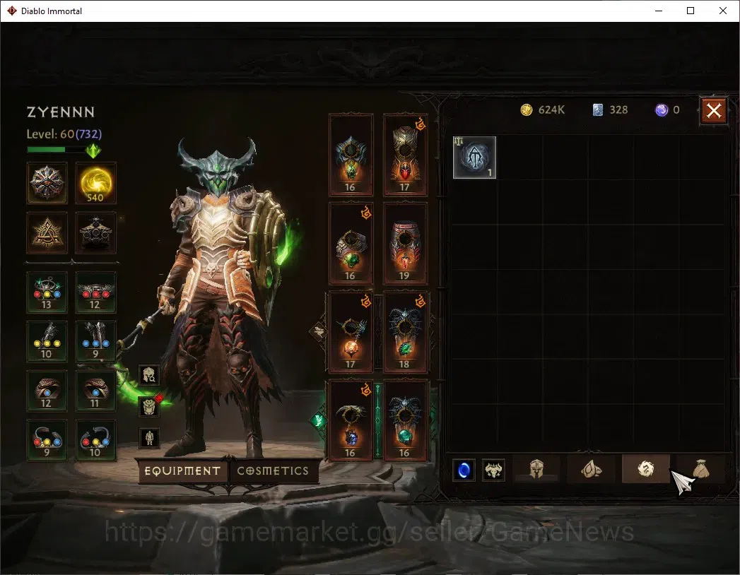 Diablo Immortal Accounts Europe-Sescheron|CS ON|Lv60(732)|Necromancer|42k C image 7