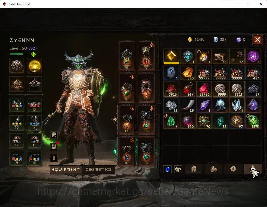 Diablo Immortal Accounts Europe-Sescheron|CS ON|Lv60(732)|Necromancer|42k C image 8