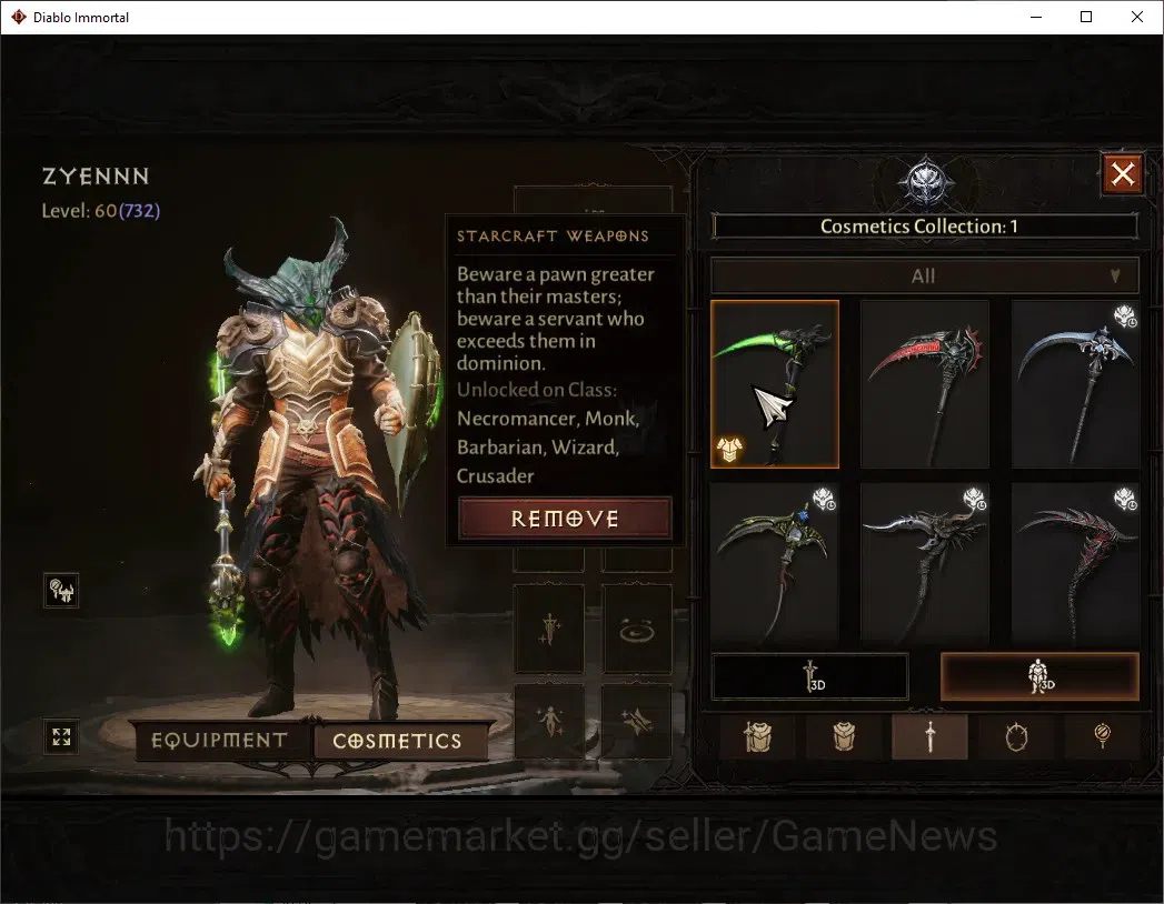 Diablo Immortal Accounts Europe-Sescheron|CS ON|Lv60(732)|Necromancer|42k C image 9