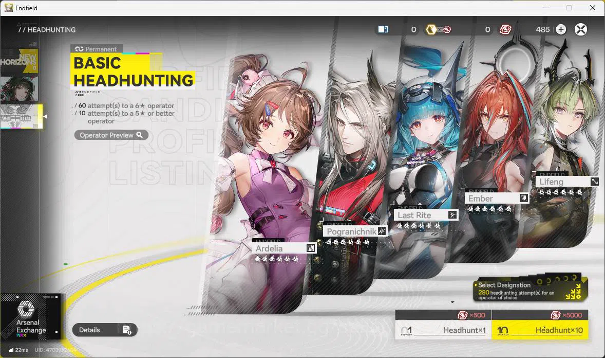 Arknights: Endfield Accounts ASIA|Fresh starter|1 limit| Zhuang Fangyi, Ardelia image 2