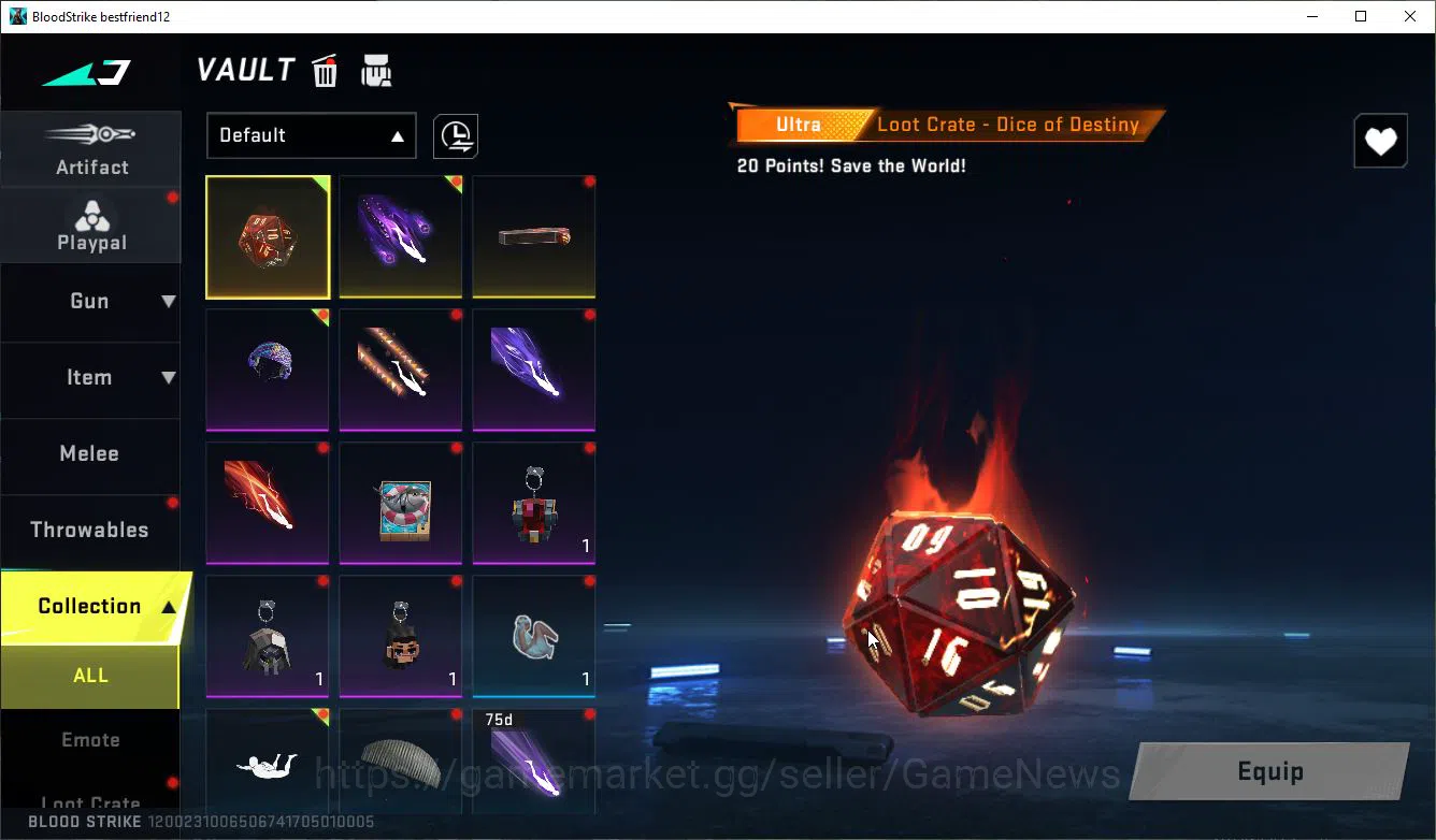 Blood Strike Accounts ASIA|ETERNAL Zero-Oda+Collab 7DS AK47-Rhitta,Karl9 image 3