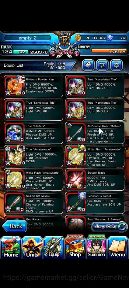 Grand Summoners Accounts Global|Rank 124|22 Ascend+9 TW|[Roy,Inumuta,Emiya, image 11