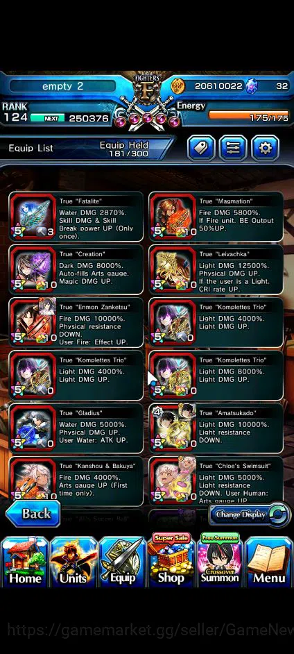 Grand Summoners Accounts Global|Rank 124|22 Ascend+9 TW|[Roy,Inumuta,Emiya, image 15