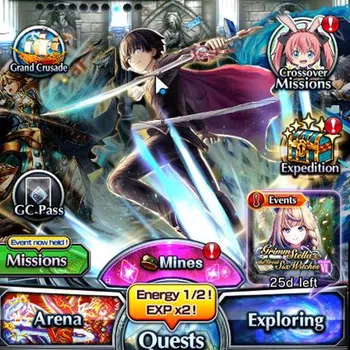 Grand Summoners End-Game Global|Rank 124|22 Ascend+9 TW|[Roy,Inumuta,Emiya, image 1