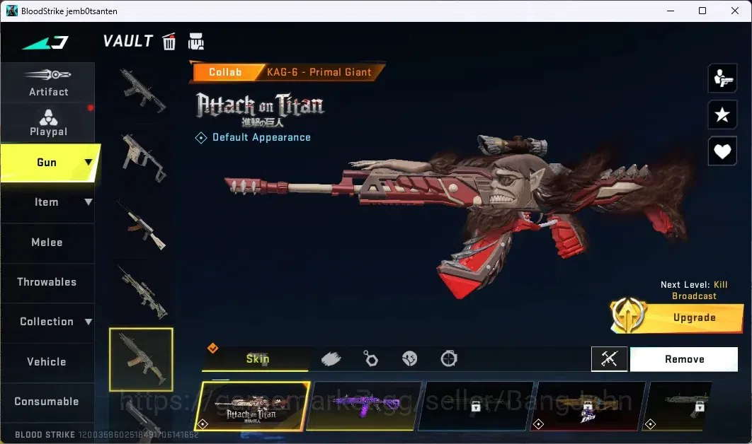 Blood Strike Accounts ASIA | 2 7DS: AK47,Kar98k|2 AOT: KAG-6,FAL|1 ULTRA image 6