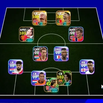 eFootball Accounts Legends & Iconic Players Android|Big Time E.Haaland,C.Ronaldo|4Epic Carles Puyol,Wayne Rooney,David