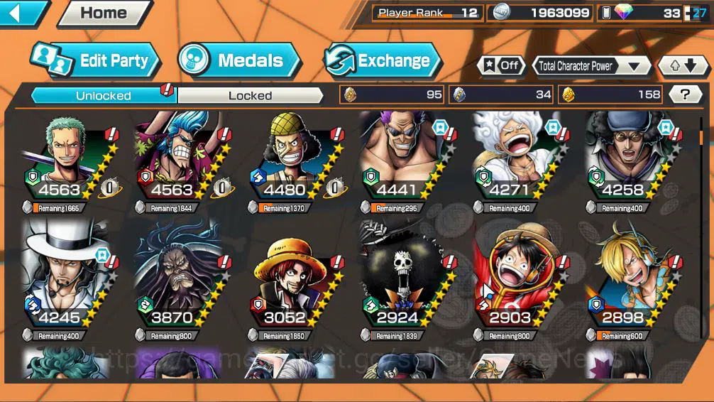 One Piece Bounty Rush Accounts Global|7 EX|TFE Marshal D.Teach,5 Elder St.Saturn, image 7