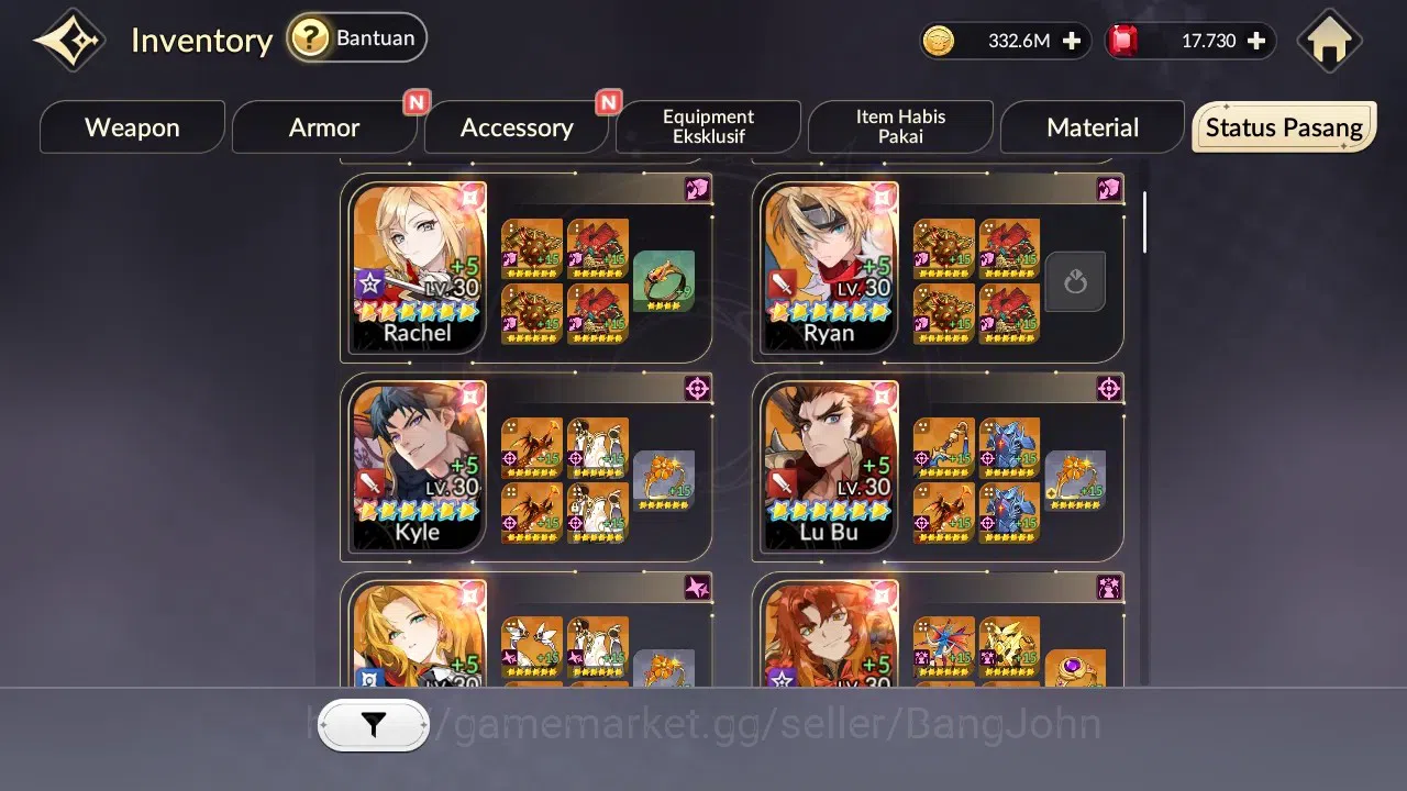 Seven Knights Re:Birth Accounts Global | 2 EX7 Fai,Juri |39TC6 Teo,Kyle,Yeonhee,Ra image 10