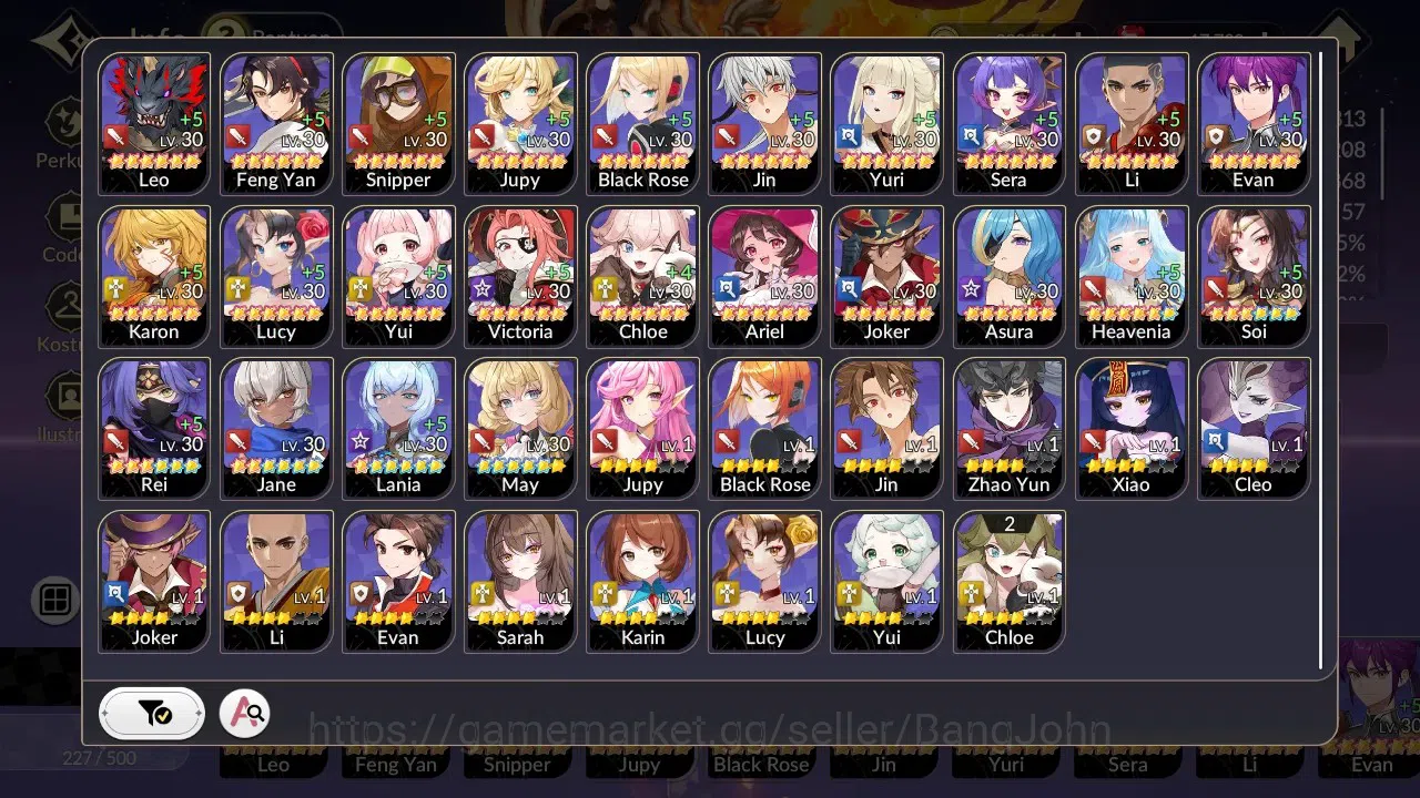 Seven Knights Re:Birth Accounts Global | 2 EX7 Fai,Juri |39TC6 Teo,Kyle,Yeonhee,Ra image 13