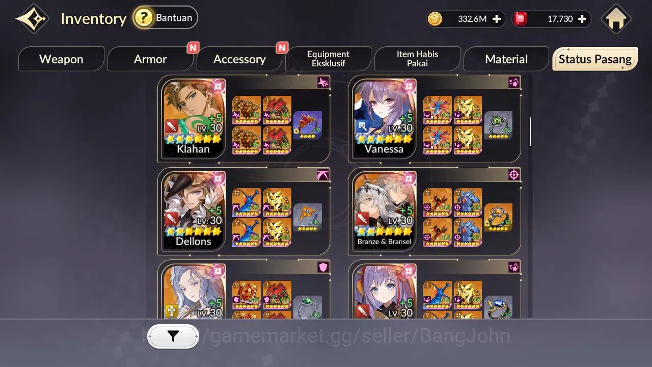 Seven Knights Re:Birth Accounts Global | 2 EX7 Fai,Juri |39TC6 Teo,Kyle,Yeonhee,Ra image 8