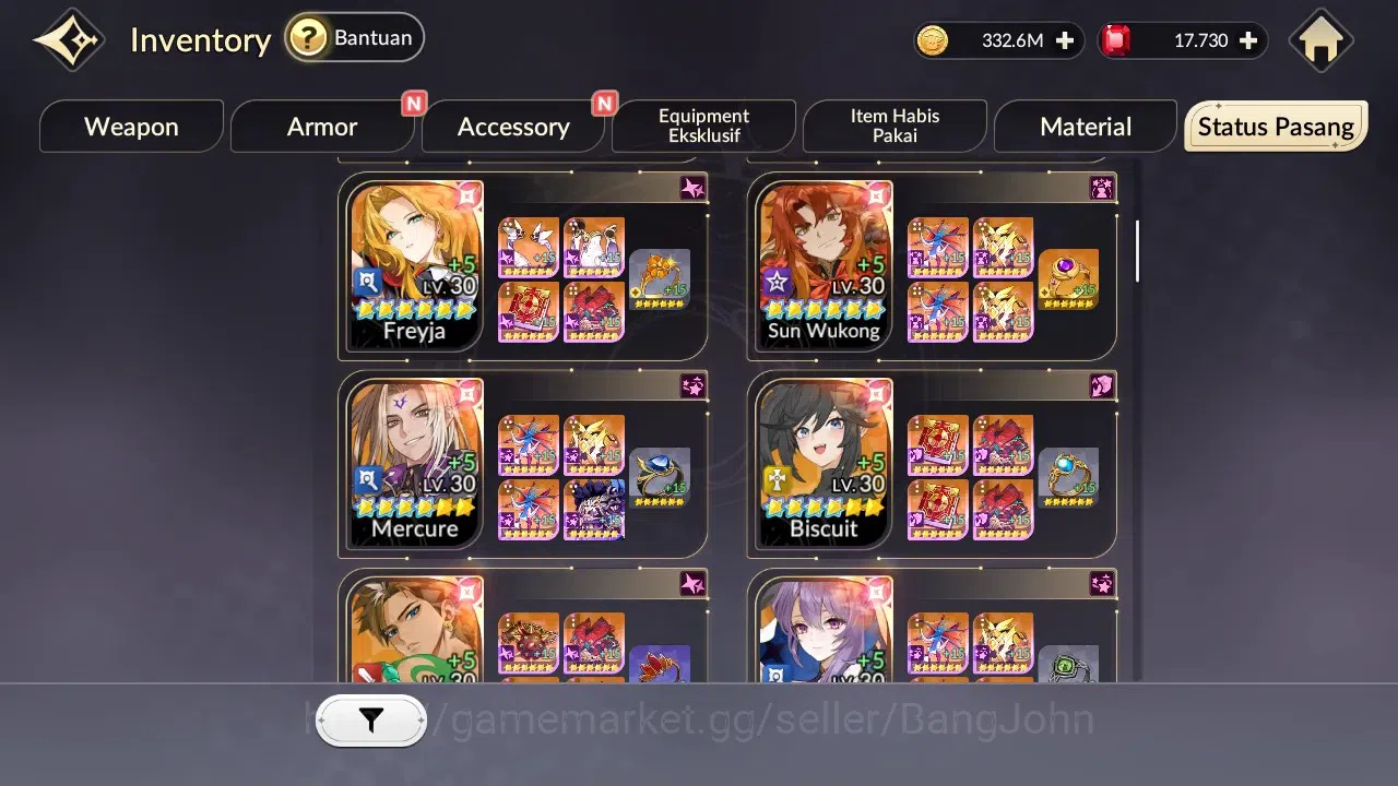 Seven Knights Re:Birth Accounts Global | 2 EX7 Fai,Juri |39TC6 Teo,Kyle,Yeonhee,Ra image 9