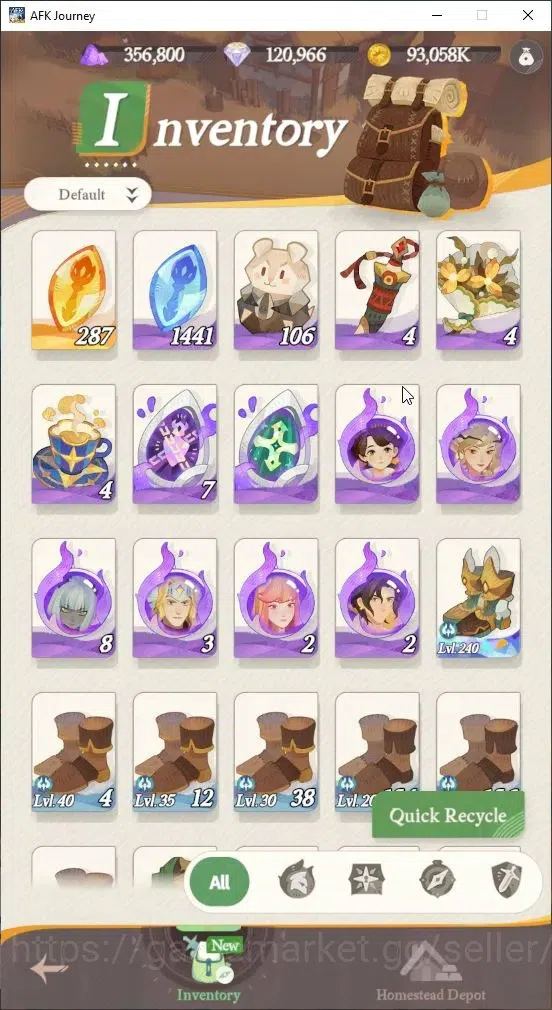 AFK Journey Accounts GLOBAL S460|Ready Gacha|6 Hero Selector|28 S Char[ image 8
