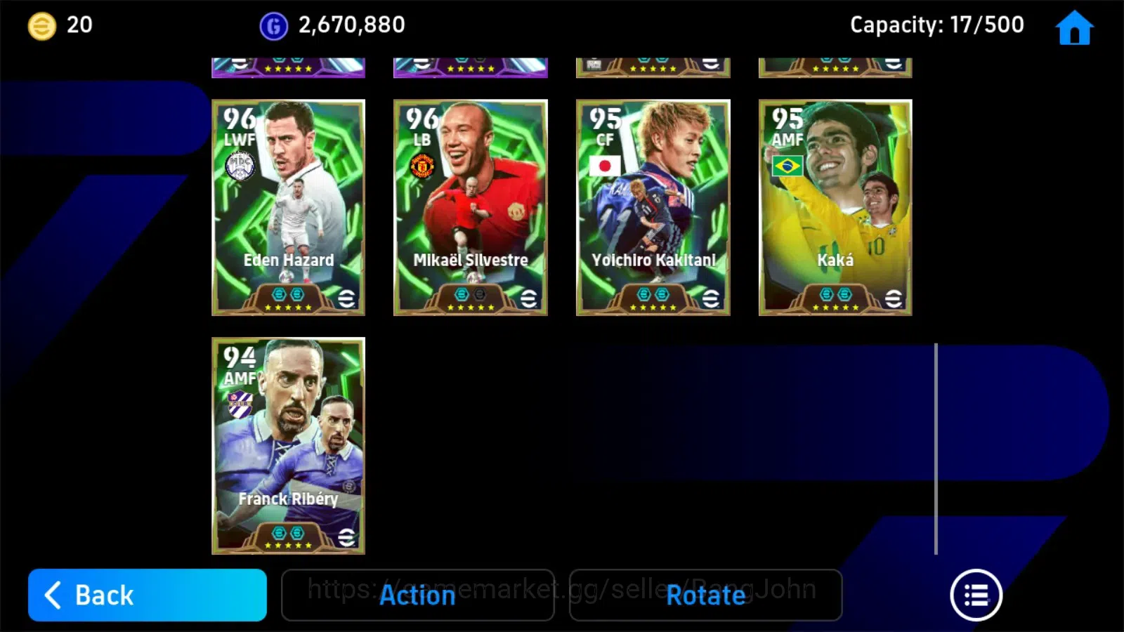 eFootball Accounts Android|PW 3176|Epic Zico, Kakitani,Zanetti, Raúl, image 1