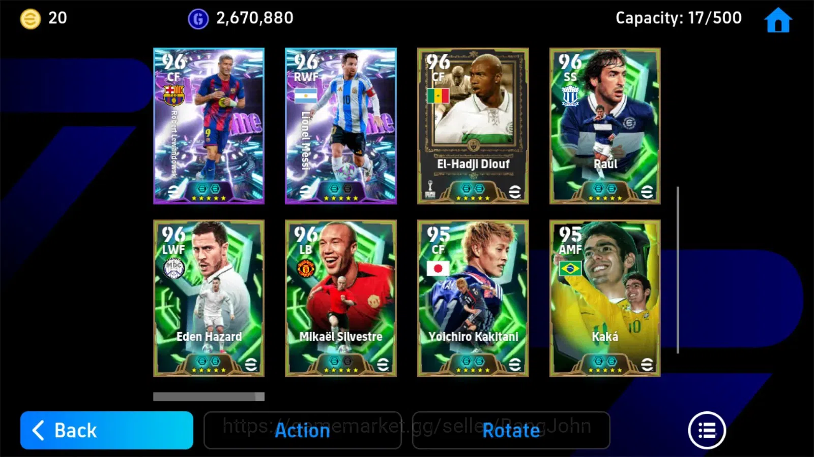 eFootball Accounts Android|PW 3176|Epic Zico, Kakitani,Zanetti, Raúl, image 2