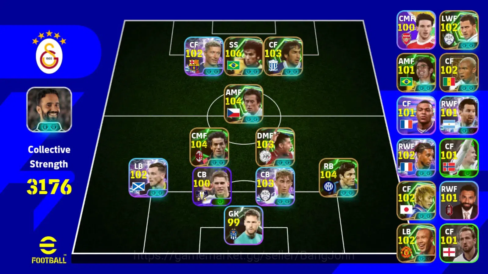 eFootball Accounts Android|PW 3176|Epic Zico, Kakitani,Zanetti, Raúl, image 6