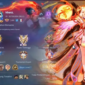 Mobile Legends: Bang Bang Accounts Collector Hero 133|Skin 399|HighImmo 104|Legend Lunox,Aspirant Layla,SAKURA,TF