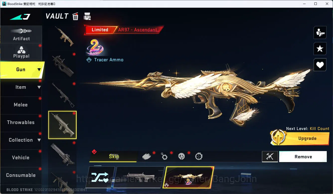 Blood Strike Accounts ASIA|COLLAB=QBZ95,KAR98K|LIMITED=RPK,AR97,MP7|ULTR image 11