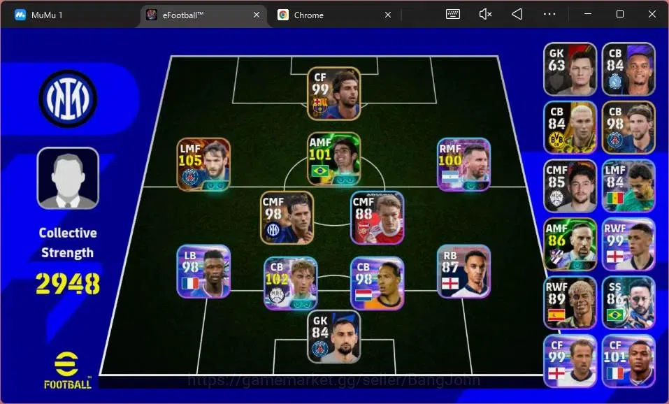 eFootball Accounts Android|PW 2948|Bigtime Kvaratskhella|SHW Huijsen, image 2