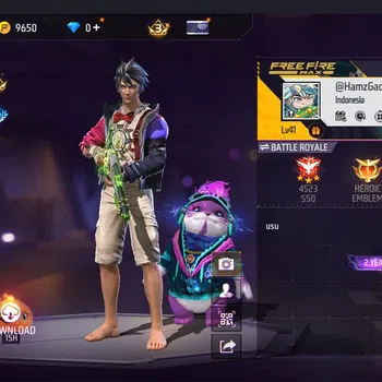 Free Fire Accounts Indonesia Vault 39 SG2 Hijau 1 Set Bundle Yuji Ita image 1