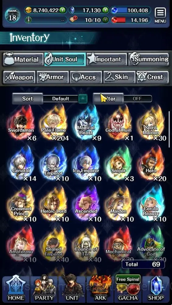 Last Cloudia Accounts Endgame GLOBAL|17K Cryst|Collab (TilithA4,VargasA3,JoshuaA3,Rena L,Arngrim)+(SM Sera,ArchB 20