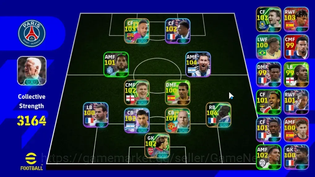 eFootball Accounts Legends & Iconic Players Android|Pack France'26|Epic Jaap Stam,Lilian Thuram,Aubameyang,Steven Gerrard,D 1
