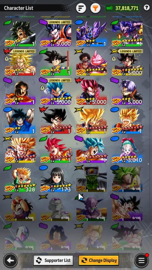 Dragon Ball Legends Accounts LVL 151| 37 M total power, UI goku,BUU: super,SS G image 7