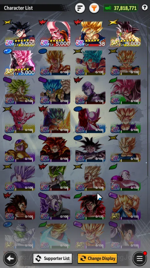 Dragon Ball Legends Accounts LVL 151| 37 M total power, UI goku,BUU: super,SS G image 8
