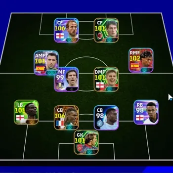 eFootball Accounts Legends & Iconic Players Android|Big Time Marcel Desailly|Show Time Harry Kane,A Sorloth,M Merino|Epic