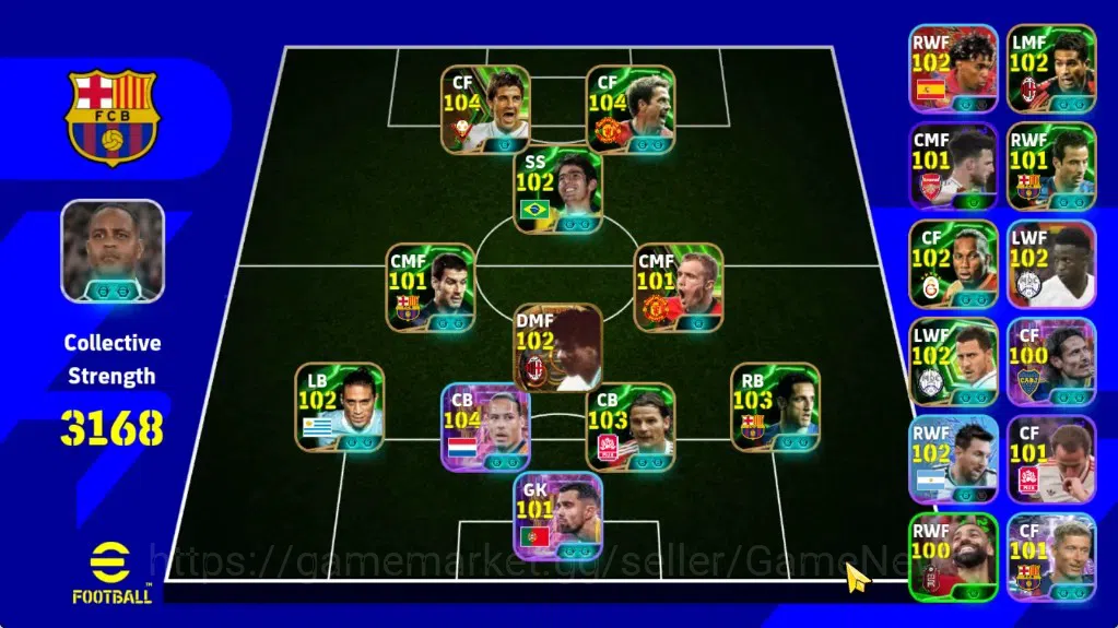 eFootball Accounts Android|BigTime Frank Rijkaard,Epic David Villa,Ka image 1