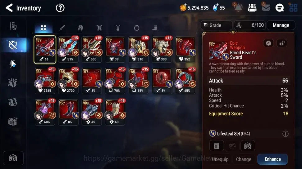 Epic Seven Accounts GLOBAL|UnVerif|2 ML(Rhianna&Luciella,Lionheart Cer image 15